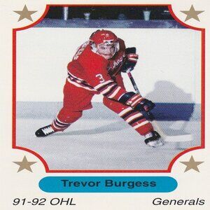 Trevor Burgess - 1991 7th Inning Sketch "Tomorrow's Stars Today" Hockey Card